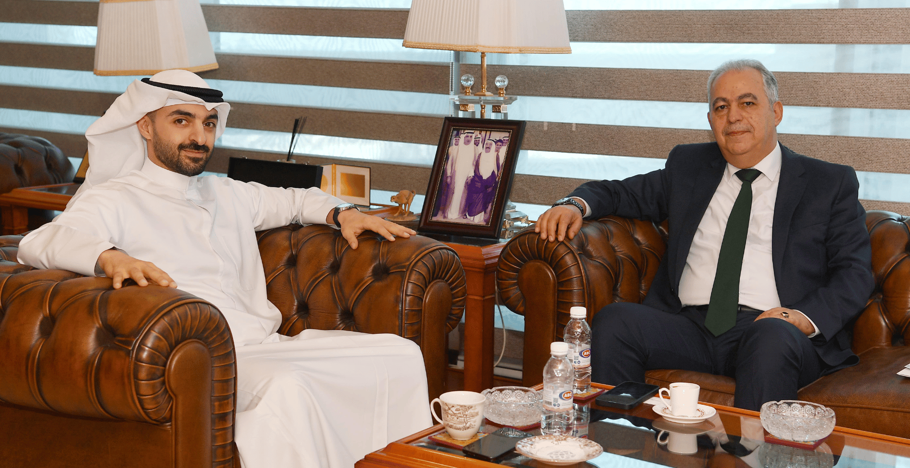 Omar Al Omar and Ali Ben Aissa Moroccan Ambassador Kuwait