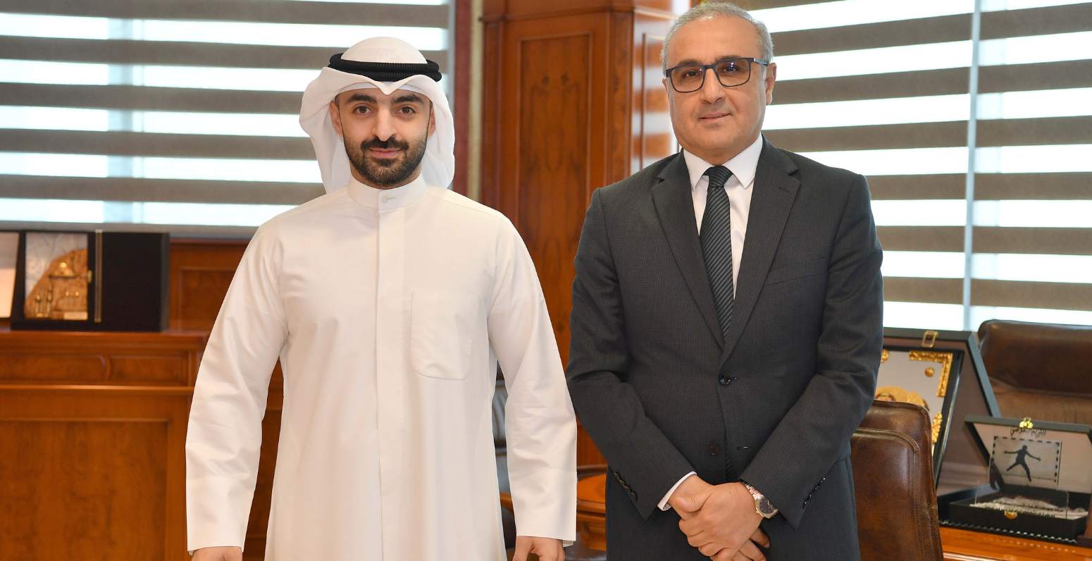 Omar Al Omar and Mohamed Karim Boudali Tunisian Ambassador Kuwait